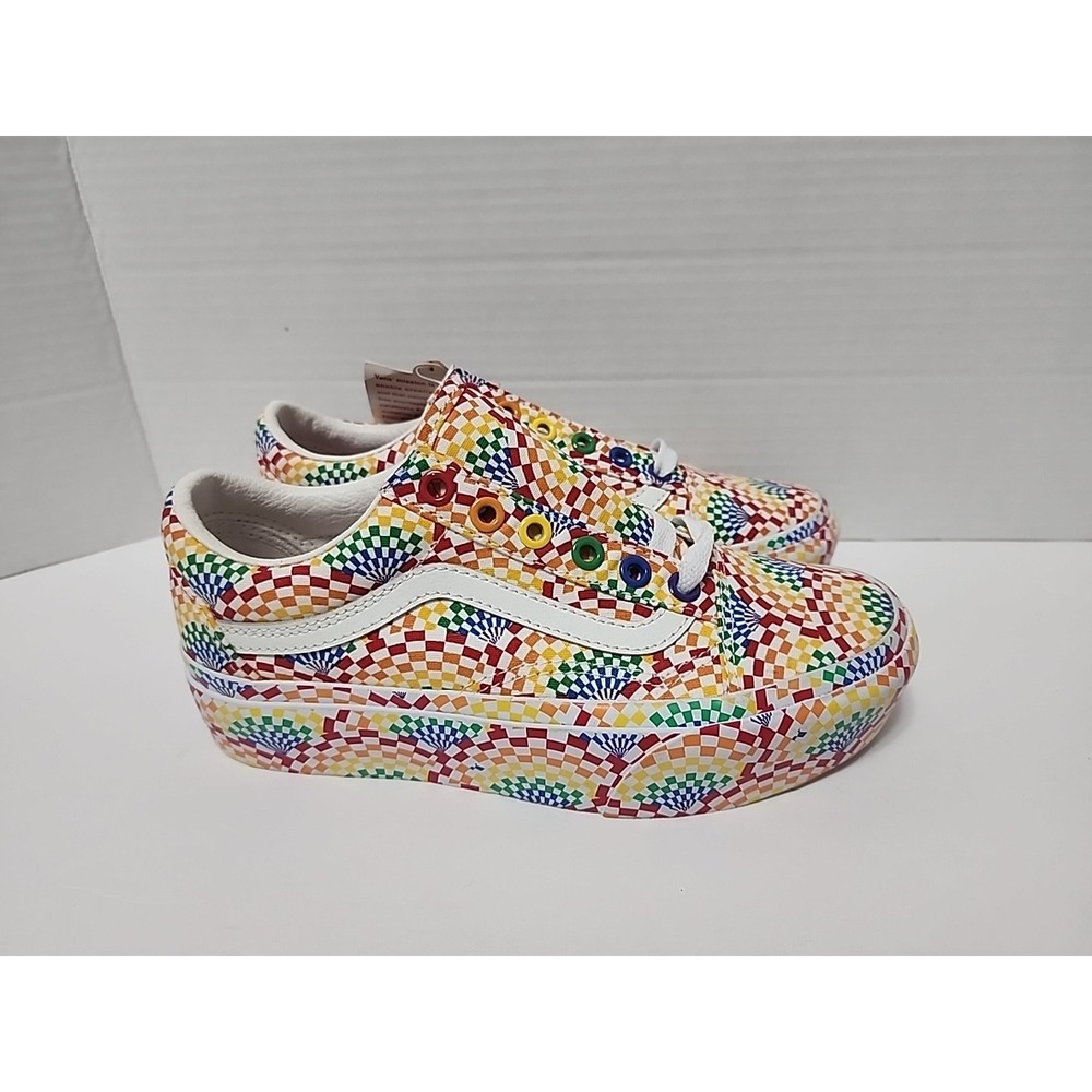 Vans Women's Sz 5 / 3.5 Men Old Skool Pride Platform Shoes Sneakers NEW